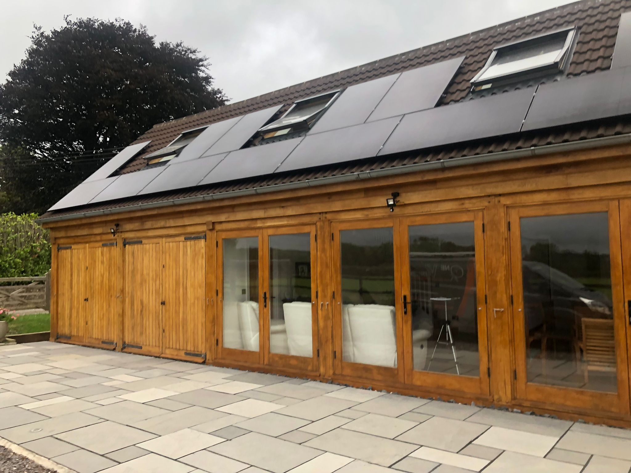 Domestic solar panel installation