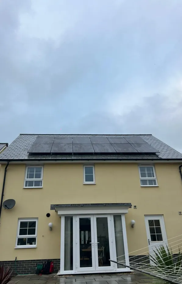 Slate Roof Solar Installation in Newton Abbot