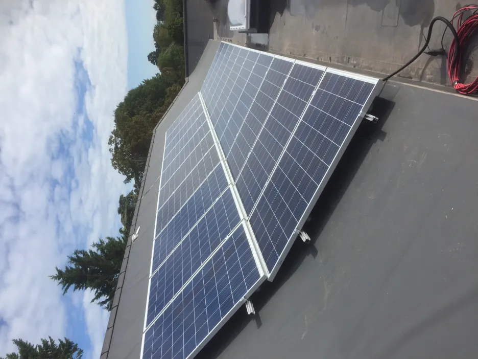 social housing solar-panel installation Eaves court Princes Rasborough