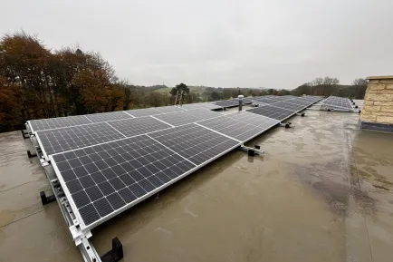 Flat Roof Solar Installation in Cheltenham