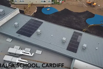 Solar PV Installation at Gabalfa Primary School, Cardiff