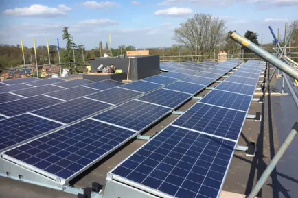 Solar PV Installation at Egham Hill Student Accommodation, London