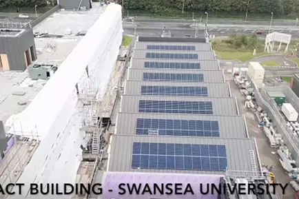 Solar PV Installation at Swansea University's IMPACT Building