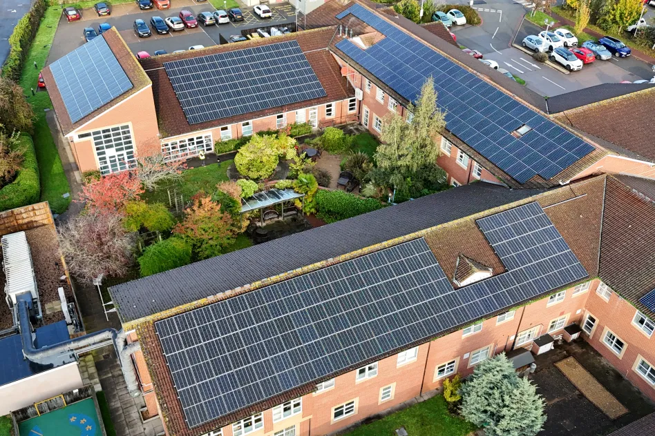 leamington spa hospital solr pv system