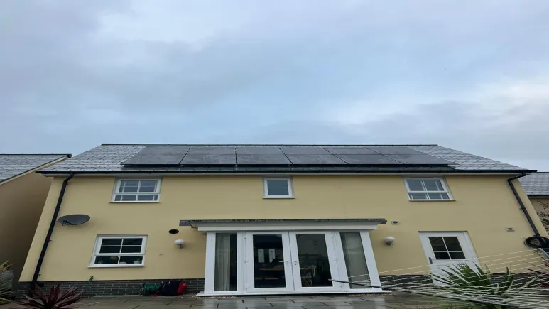 Slate Roof Solar Installation in Newton Abbot
