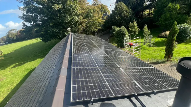 Slate Roof Solar Installation in Llantwit Major