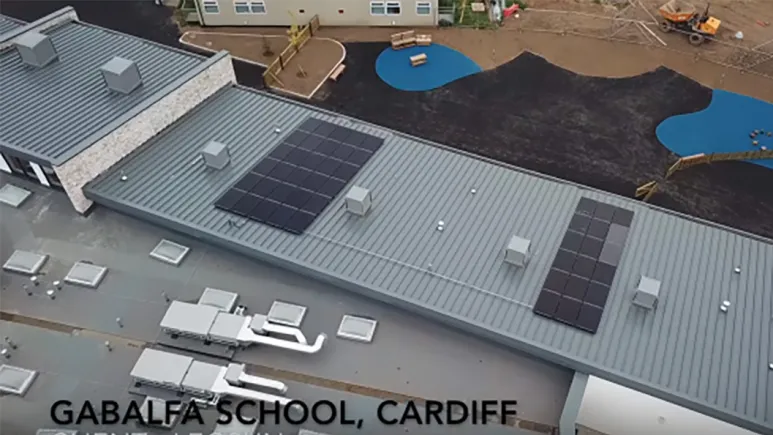 Solar PV Installation at Gabalfa Primary School, Cardiff