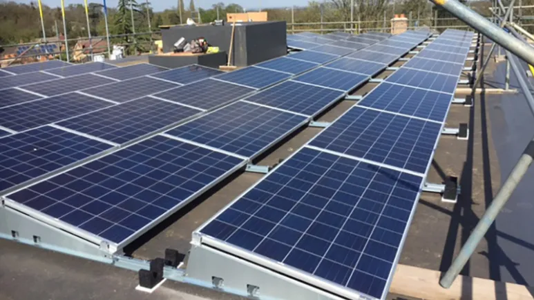 Solar PV Installation at Egham Hill Student Accommodation, London