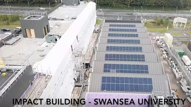 Solar PV Installation at Swansea University's IMPACT Building