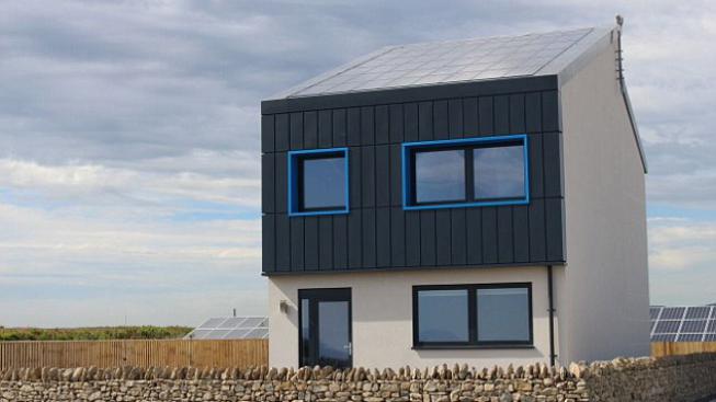 Renewable energy House built in south Wales using solar power