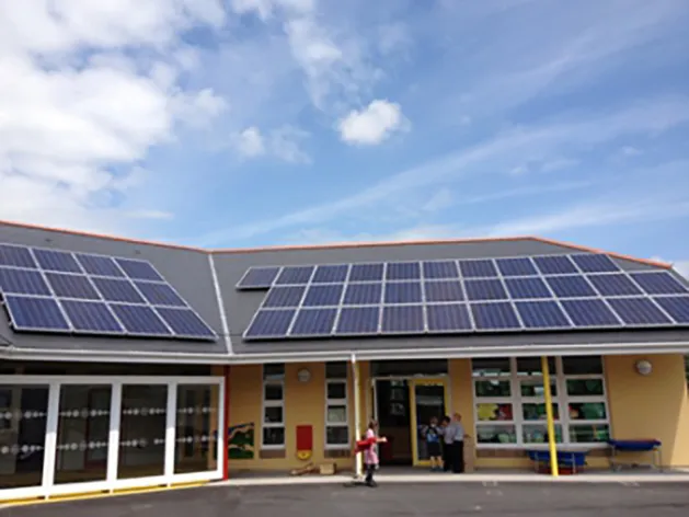 Solar panel installation at Ty Croes School, Carmarthen