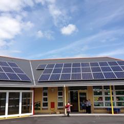 Solar panel installation at Ty Croes School, Carmarthen