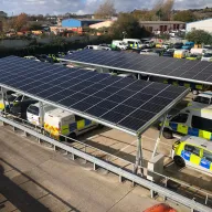 Ty Thomas 1 Vision Solar Car Port for South Wales Police Solar Canopy Installer